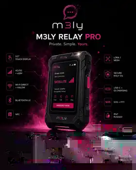 M3LY Relay Pro concept prototype in black and magenta